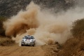 Porsche 911, blanc, action poussière