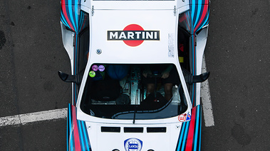 Le Mans Classic 2018 - Lancia Beta Monte Carlo Martini vue du dessus debout