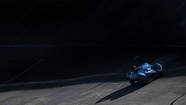 Les Grandes Heures Automobiles 2016 - Jaguar Type D bleu 3/4 avant droit