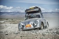 Porsche 356 grise, 3-4 avg