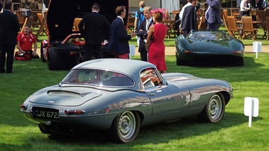 Jaguar ‘Semi-lightweight’ E-Type anthracite 3/4 arrière droit