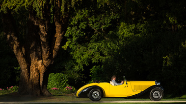 Salon Privé 2017 - Bugatti jaune/noir profil
