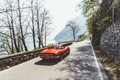 Targa Làrio 2017 - Ferrari 246 GT Dino rouge 3/4 arrière droit travelling