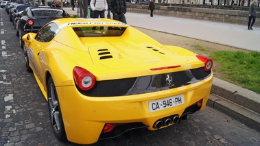 NFS Most Wanted 2012 - Ferrari 458 Spider jaune 3/4 arrière gauche