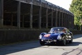 Rendez-Vous Ferrari à Montlhéry 2011 - Ferrari 250 GTO bleu 3/4 avant gauche travelling