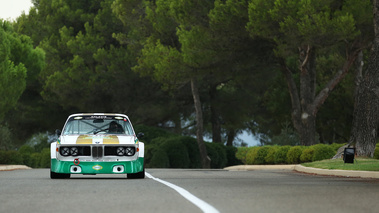 Roulage circuit Paul Ricard HTTT - Le Castellet - BMW 3.0 CSL blanc/vert face avant 2