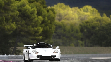 Roulage circuit Paul Ricard HTTT - Le Castellet - Porsche 996 GT1 Straßenversion blanc face avant