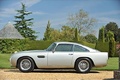 Aston Martin DB4Gt, gris, profil gch
