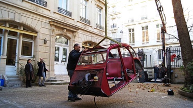 Citroën 2CV Google rouge caisse transfert 4