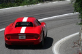 Ferrari 250 LM rouge face arrière vue de haut