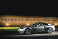 Art & Aston Martin - Vanquish gris profil