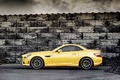 Mercedes SLK 55 AMG jaune profil fermé