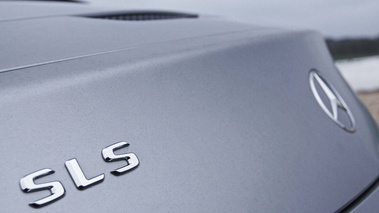 Mercedes SLS AMG Roadster anthracite satiné/mate logo SLS