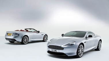 Aston Martin DB9 - argent - coupé + cabrio