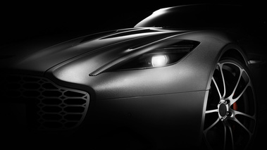 Aston Martin Thunderbolt Henrik Fisker - Grise - Détail, phare avant gauche