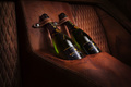 Aston Martin Thunderbolt Henrik Fisker - Grise - Habitacle, détail places arrière + champagne