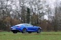 Aston Martin Vanquish bleu 3/4 arrière droit filé
