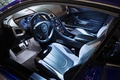 Aston Martin Vanquish bleu intérieur