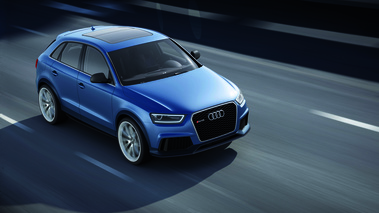 Audi RS Q3 Concept 3/4 avant droit travelling vue de haut