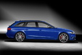 Audi RS4 Nogaro Selection - bleue - profil droit