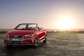 Audi S3 Cabrio - rouge - avant gauche