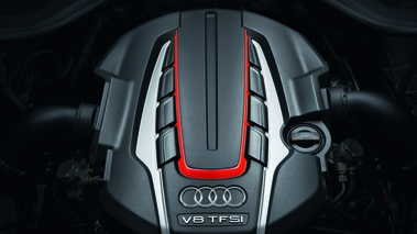 Audi S8 V8 gris moteur