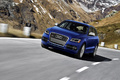 Audi SQ5 TFSI bleu 3/4 avant gauche travelling penché 3