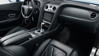 Bentley Continental GT Speed bleu intérieur