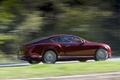 Bentley Continental GT Speed bordeaux 3/4 arrière droit filé penché