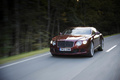 Bentley Continental GT Speed bordeaux 3/4 avant gauche travelling
