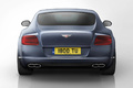Bentley Continental GT V8 bleu face arrière