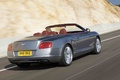 Bentley Continental GTC 2011 anthracite 3/4 arrière droit travelling penché