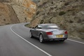 Bentley Continental GTC 2011 anthracite 3/4 arrière gauche capoté travelling