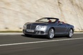 Bentley Continental GTC 2011 anthracite 3/4 avant gauche travelling penché
