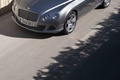 Bentley Continental GTC 2011 anthracite 3/4 avant gauche vue de haut debout