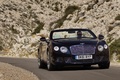 Bentley Continental GTC 2011 bleu 3/4 avant droit