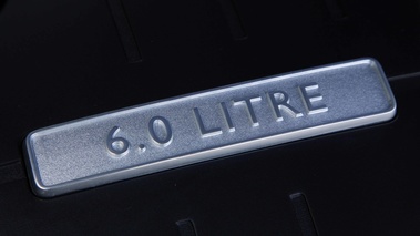 Bentley Continental GTC 2011 bleu logo 6.0 Litre moteur