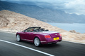 Bentley Continental GTC Speed violet 3/4 arrière gauche travelling 2