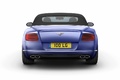 Bentley Continental GTC V8 bleu face arrière capoté