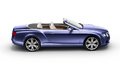 Bentley Continental GTC V8 bleu profil