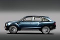 Bentley EXP 9F bleu profil