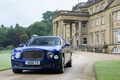 Bentley Mulsanne bleu 3/4 avant gauche