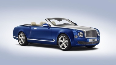 Bentley Mulsanne Grand Cabrio Concept - Bleu - 3/4 avant droit