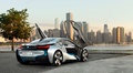 BMW i8 Concept 3/4 arrière droit portes ouvertes