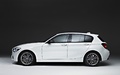 BMW M135i - blanche - profil gauche