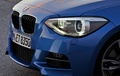 BMW M135i - bleue - détail bouclier avant