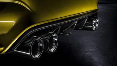 BMW M4 Concept - jaune or - détail, diffuseur