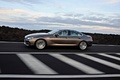 BMW Série 6 Gran Coupé - beige - profil gauche, dynamique