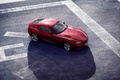 BMW Zagato Coupé rouge 3/4 avant droit vue de haut 2