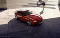 BMW Zagato Coupé rouge 3/4 avant droit vue de haut